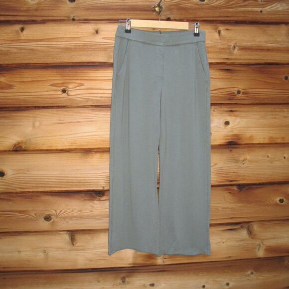 Green Soft Touch Wide Leg Pants - Picture 1 of 7